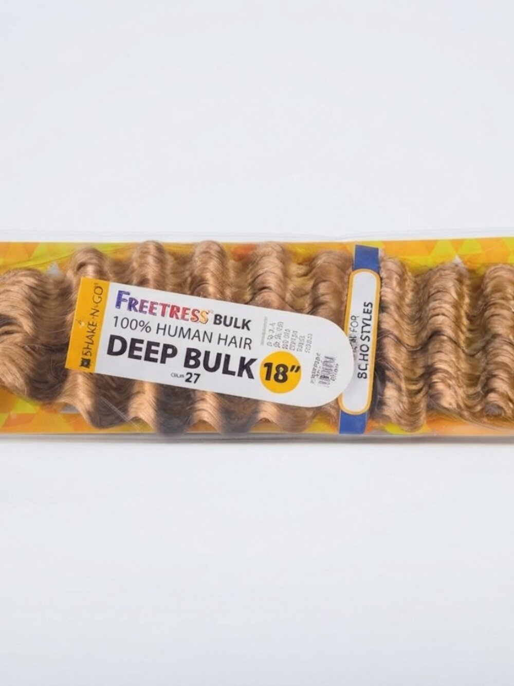 FREETRESS 100% Human Hair Bulk Deep Wave 18" Color 27 ***2 PACK DEAL***